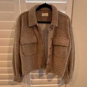 Z Supply Trucker Jacket - Small - Heathered Brown